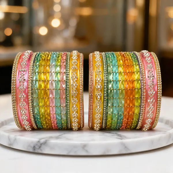 Multicolor_Glass_Embellished_Traditional_Bangle_Set_For_Women