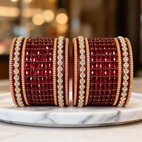 Maroon_Glass_Stone_Studded_Traditional_Bangle_Set_For_Women