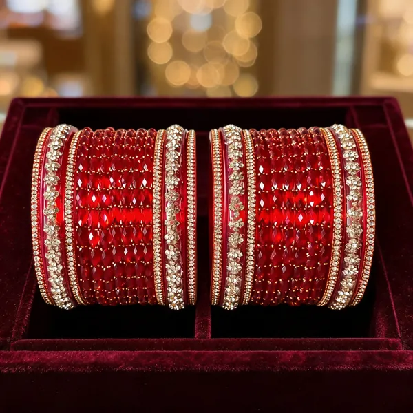 Red_Glass_Stone_Studded_Traditional_Bangle_Set_For_Women