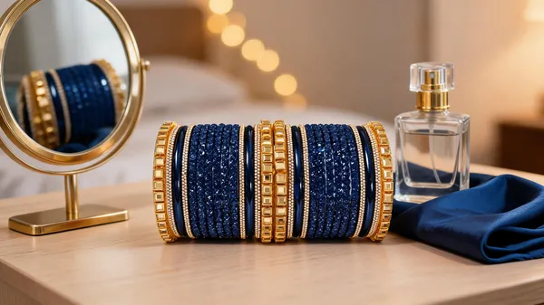 Blue_&_Gold_Glass_Embellished_Bangle_Set_For_Women