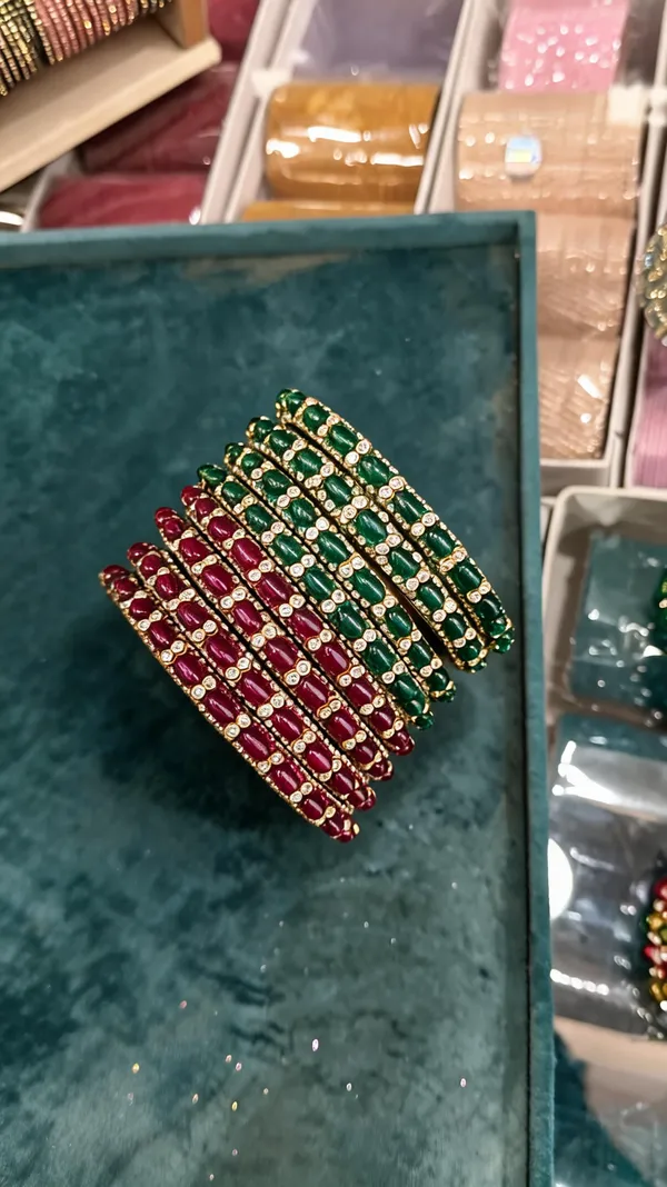 Maroon_And_Green_Glass_Kundan_Stone_Studded_Bangle_Set_For_Women_Pack_of_2