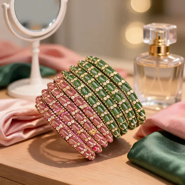 Pink_And_Green_Glass_Stone_Studded_Bangle_Set_For_Women_Pack_of_2
