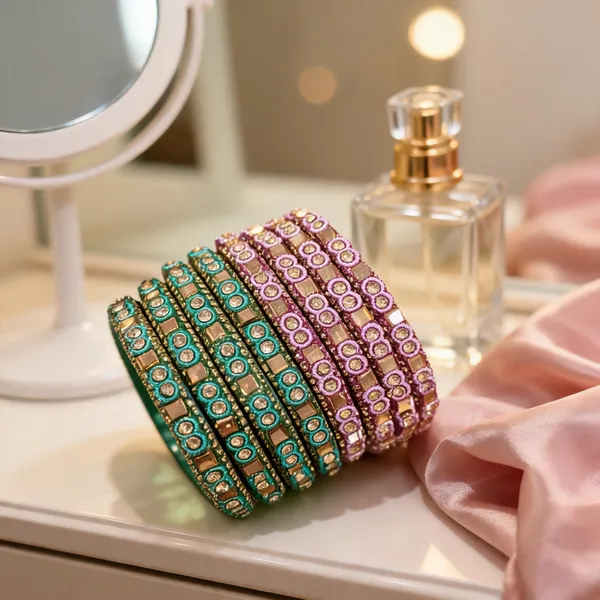Green_And_Pink_Glass_Kundan_Stone_Studded_Bangle_Set_For_Women_Pack_of_2