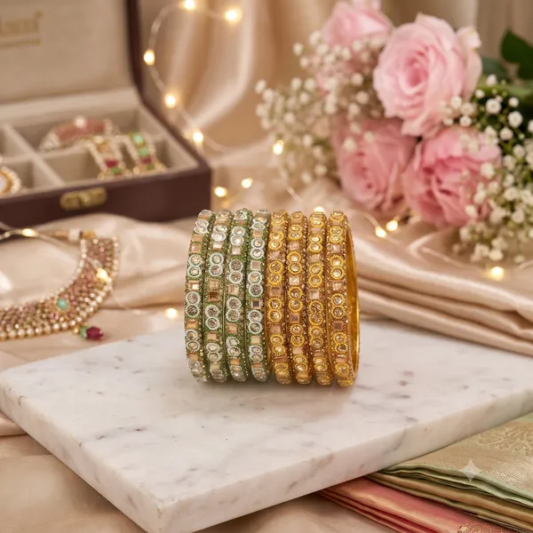 Gold_Green_Glass_Kundan_Stone_Studded_Bangle_Set_For_Women_Pack_of_2