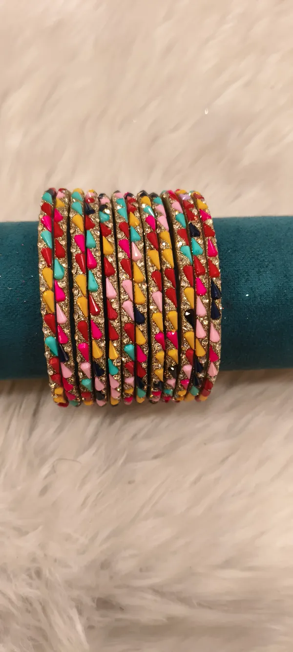 Deep_Multicolor_Glass_Stone_Studded_Bangle_Set_For_Women