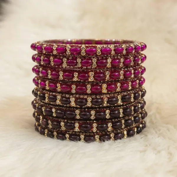 Pink_And_Maroon_Glass_Stone_Studded_Bangle_Set_For_Women_Pack_of_2