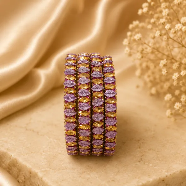 Pink_And_Gold_Glass_Stone_Studded_Bangle_Set_For_Women
