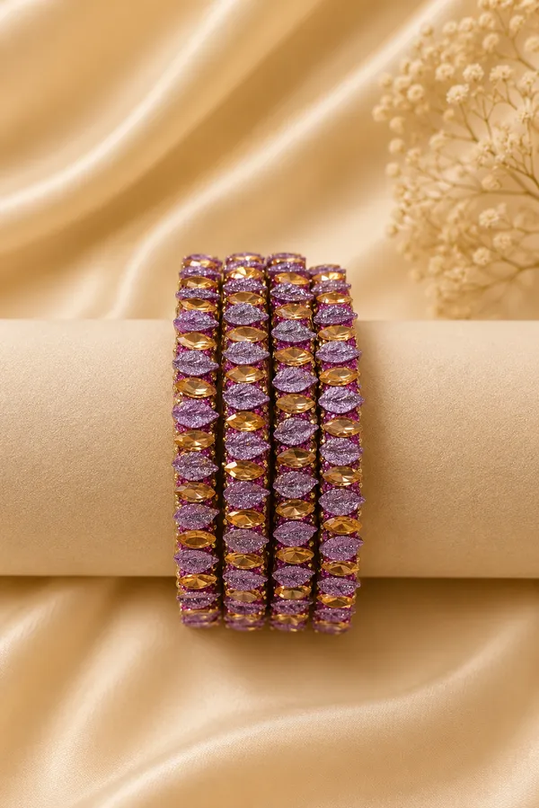 Pink_And_Gold_Glass_Stone_Studded_Bangle_Set_For_Women