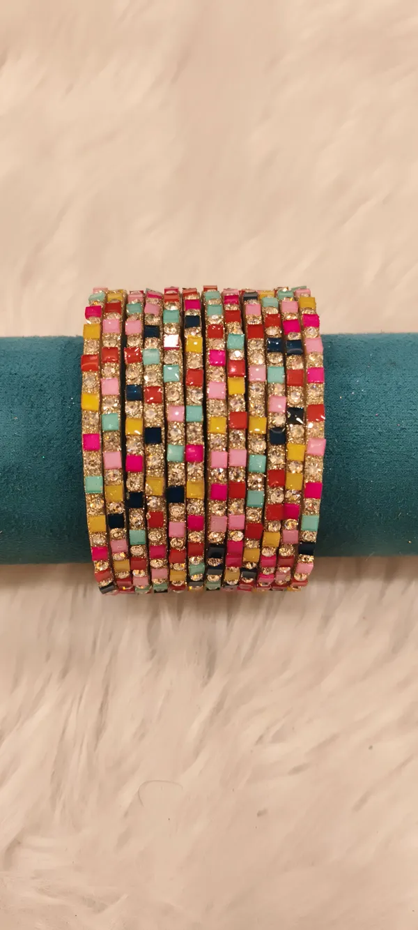 Deep_Multicolor_Glass_Stone_Studded_Bangle_Set_For_Women