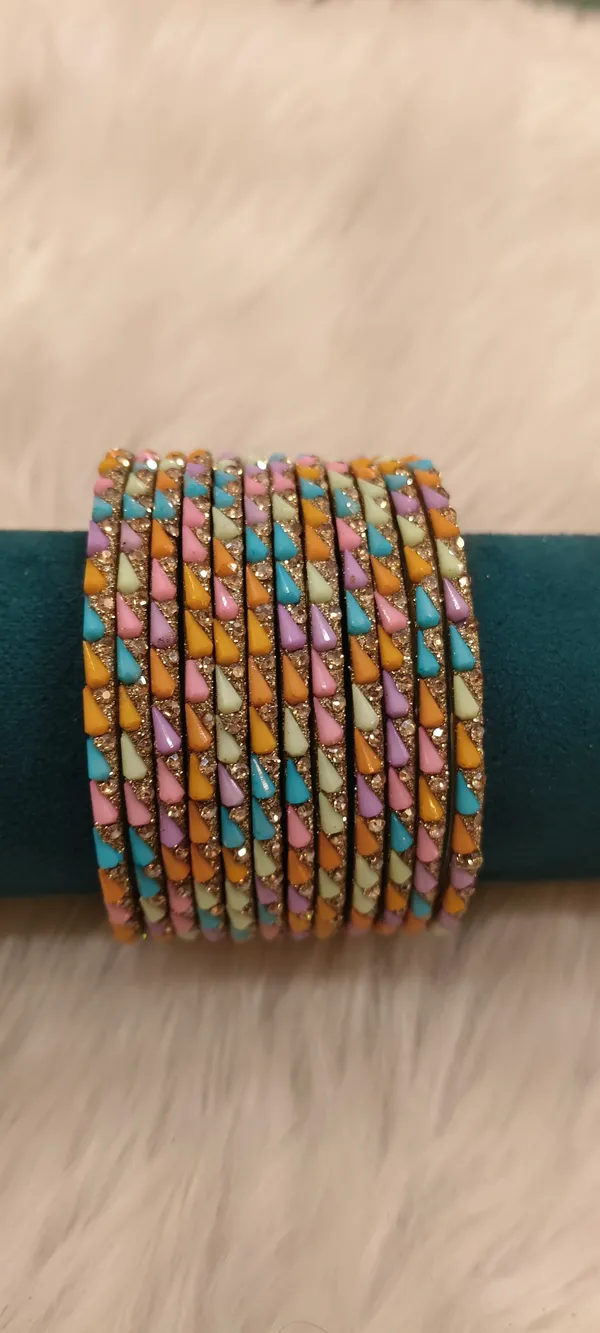 Light_Multicolor_Glass_Stone_Studded_Bangle_Set_For_Women