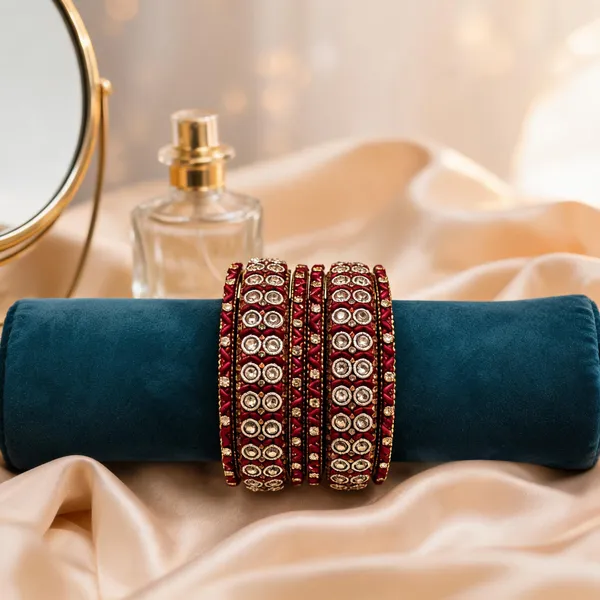 Maroon_Gold_Glass_Kundan_Studded_Bangle_Set_For_Women