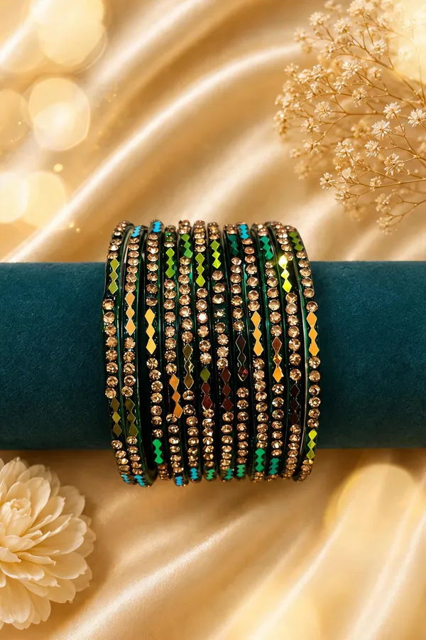 Green_Glass_Stone_Studded_Bangle_Set_For_Women