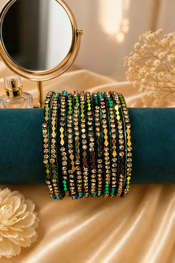 Green_Glass_Stone_Studded_Bangle_Set_For_Women