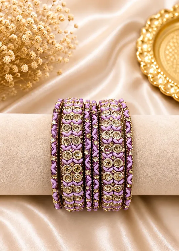 Purple_Glass_Stone_Studded_Bangle_Set_For_Women