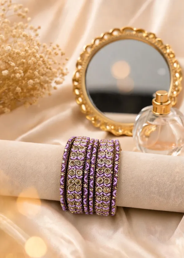 Purple_Glass_Stone_Studded_Bangle_Set_For_Women