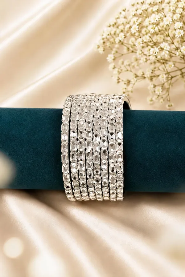 Silver_Brass_Stone_Studded_Bangle_Set_For_Women