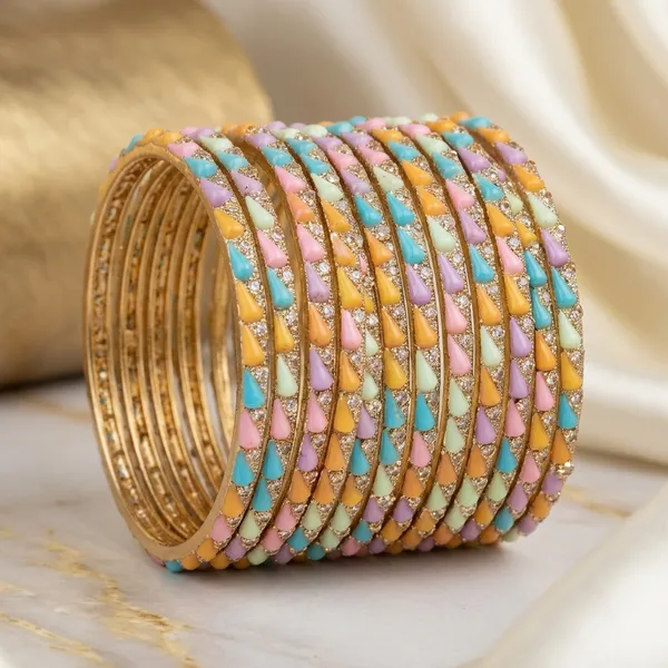 Light_Multicolor_Glass_Stone_Studded_Bangle_Set_For_Women