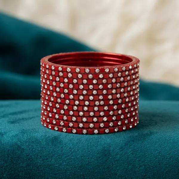 Red_Glass_Stone_Studded_Bangle_Set_For_Women