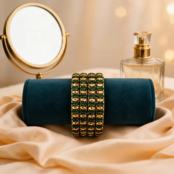 Green_Gold_Glass_Stone_Studded_Bangle_Set_For_Women