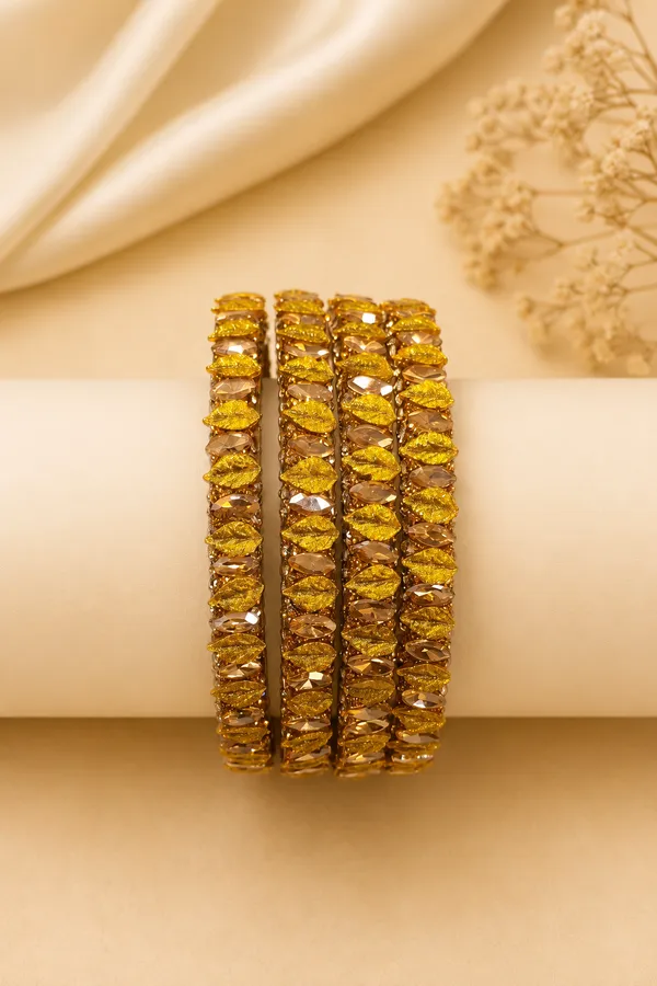 Yellow_Glass_Stone_Studded_Bangle_Set_For_Women