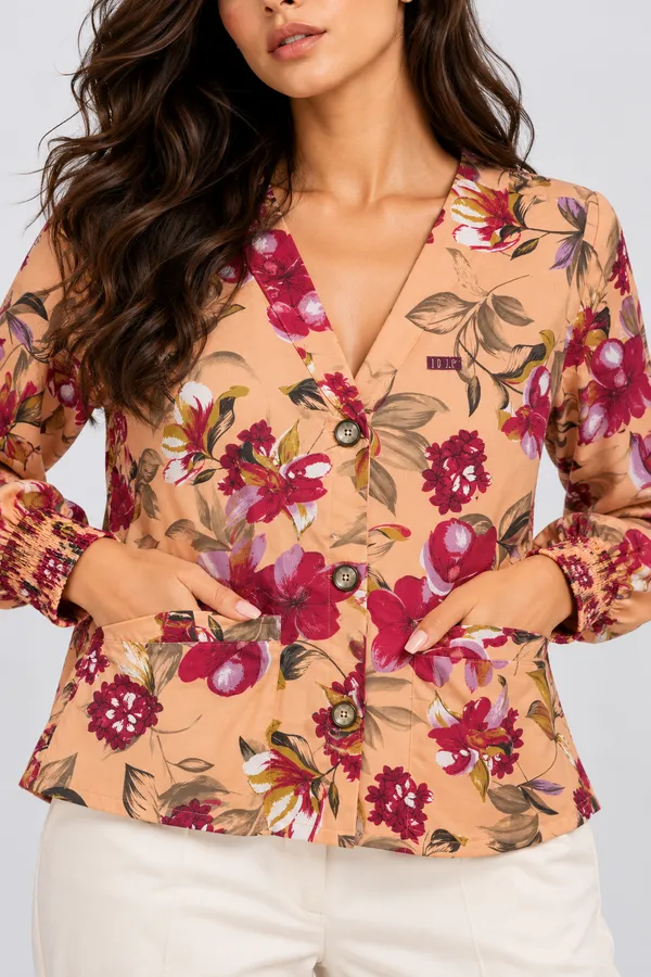 Seashell_Sketch_Cotton_Puff-Sleeve_Top