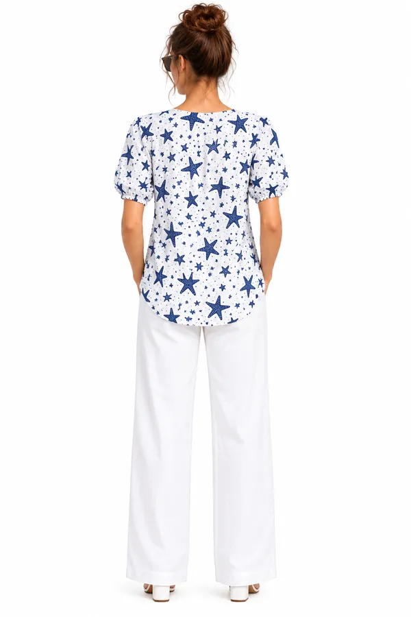 Seaside_Star_Gathered_Cotton_Top