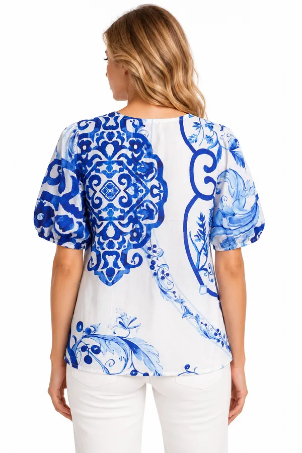 Azure_Porcelain_Cotton_Puff-Sleeve_Top