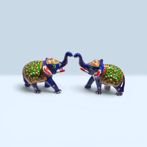 Indergarh_Heritage_Handicraft_Metal_Meenakari_Elephant_Statue