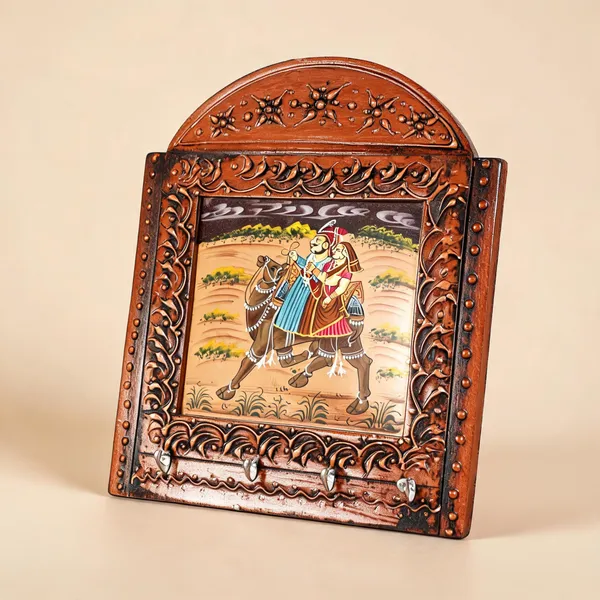 Indergarh_Heritage_Wooden_Hand_Painted_5_Key_Holder