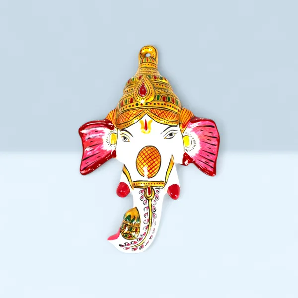 Metal_Multicolor_Painted_Ganesha_Face_Wall_Hanging