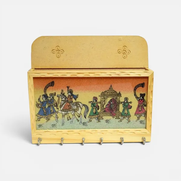 Wooden_Rajasthani_Procession_Gemstone_Painted_Key_Holder
