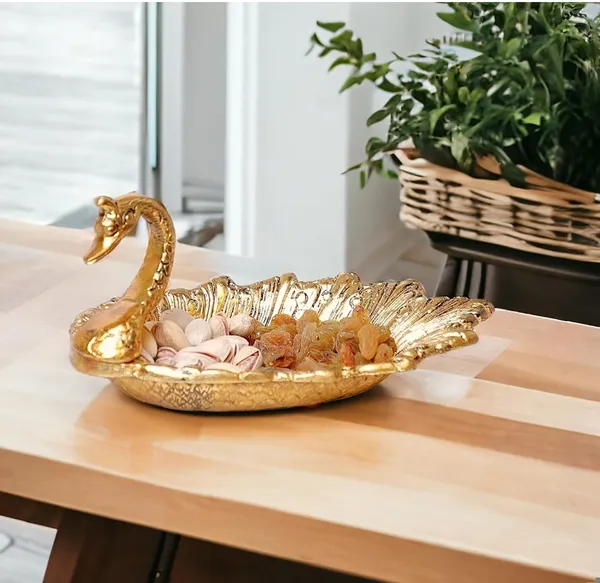 Metal_golden_colour_duck_shap_dry_fruits_try_bowl_