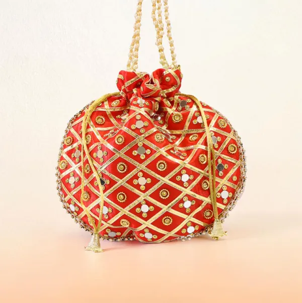 Red_Embellished_Gold_Lattice_Sequin_Potli_Bag_For_Women