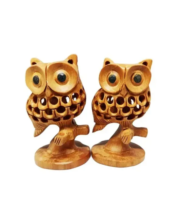 Indergarh_Heritage_Handicraft_Wooden_Handmade_Owl_Pair_Of_Wooden_With_Jali_Work