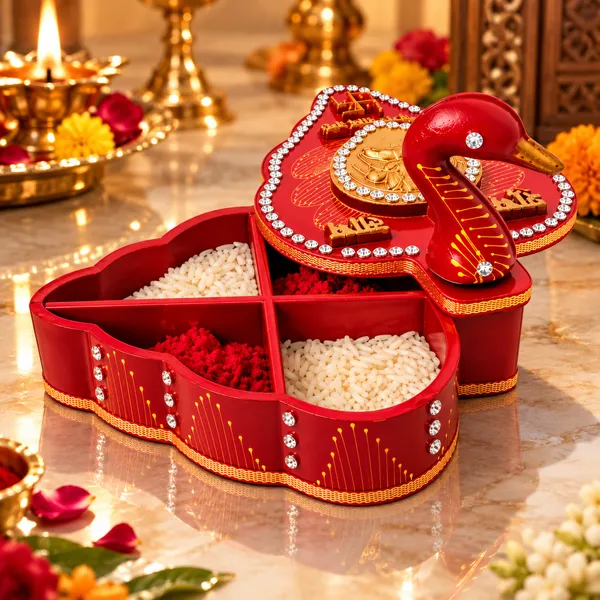 Traditional_Red_&_Golden_Swan_Design_Roli_Chawal_Pooja_Box_–_Decorative_Indian_Puja_Thali_Organizer