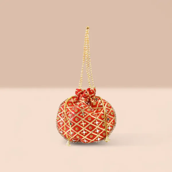 Red_Embellished_Gold_Lattice_Sequin_Potli_Bag_For_Women