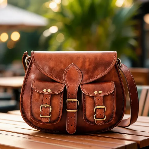 Craftshades_-9*11_Inch_Cross_Body_Double_Pocket_Sling_Goat_Leather_Bag_For_Boys_&Amp;_Girls