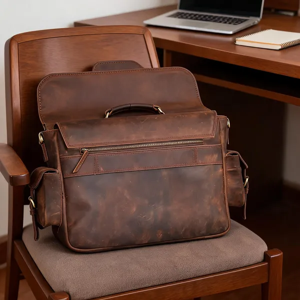 Craftshades_–_11*15_Inch_Handcrafted_Buffalo_Leather_Messenger_Bag_|_100%_Genuine_Leather