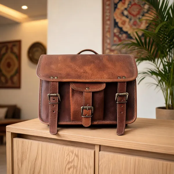 Craftshades_–_12*16_Inch_|_Classic_Handcrafted_Goat_Leather_Laptop_Bag_|_100%_Genuine_Leather