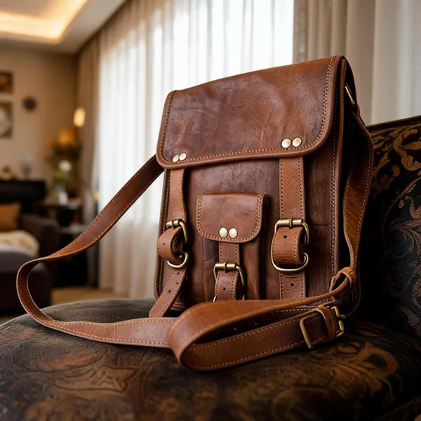 Craftshades_–_9*11"_Front_Pocket_Handcrafted_Canvas+_Goat_Leather_Sling_Bag_|_100%_Genuine_Leather