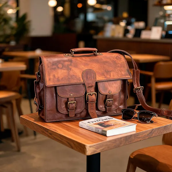 Craftshades_–_15_Inch_Double_Pocket_Handcrafted_Vintage_Messenger_Goat_Leather_Bag_For_Men_|_100%_Genuine_Leather