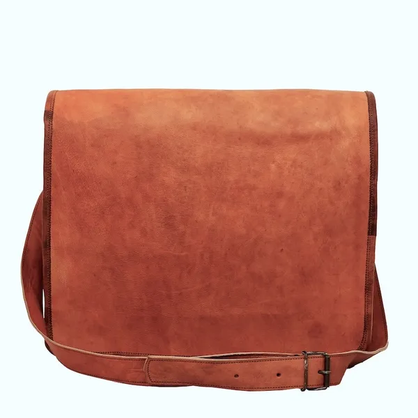 Craftshades_–_11*15″_Plain_Handcrafted_Goat_Leather_Full_Flap_Bag_|_100%_Genuine_Leather