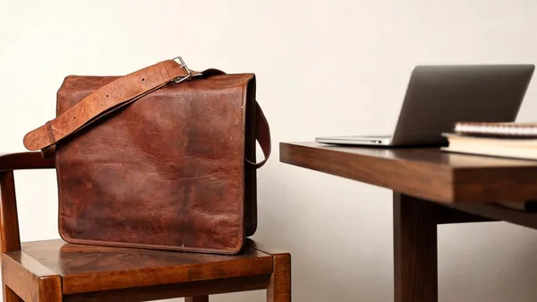 Craftshades_–_18_Inch_Double_Strip_Handcrafted_Messenger_Goat_Leather_Bag_(Brown)_|_100%_Genuine_Leather