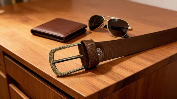 Craftshades_Men'S_Leather_Belt_100%_Buffalo_Genuine_Leather_Belt_1.5"_Width