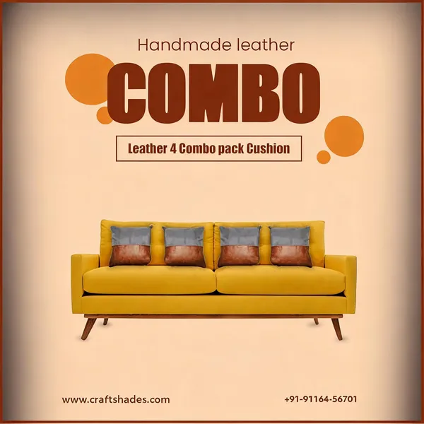 Handmade_Leather_4_Combo_Pack_Cushion_For_Sofa