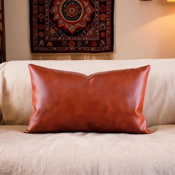 100%_Goat_Leather_Cushion_With_Cotton_Sofa_Cover