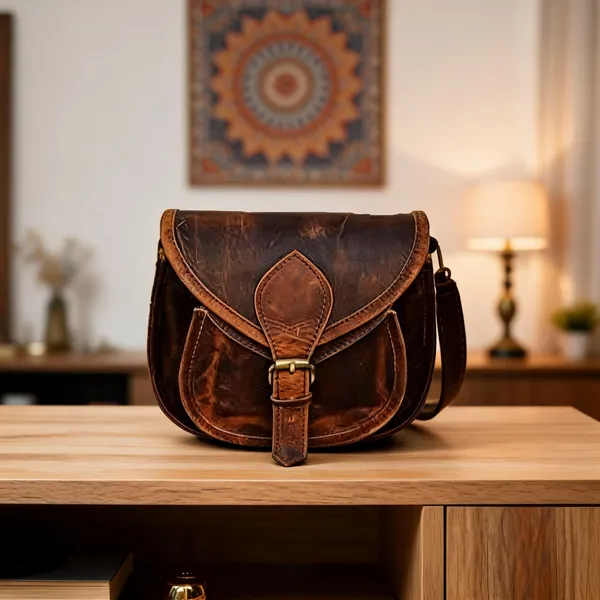 Craftshades_-_7*9_Inch_Buffalo_Leather_Sling_Bag_For_Girls_And_Boys_|_100%_Genuine_Leather