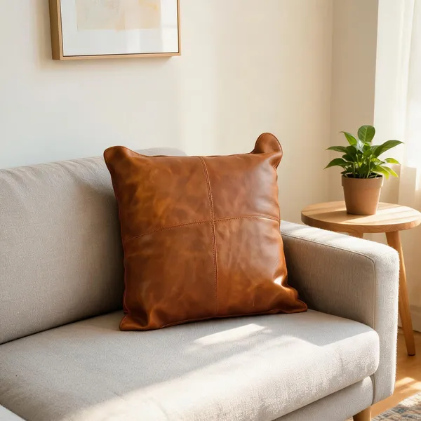 100%_Buffalo_Leather_Sofa_Cushion_Cover