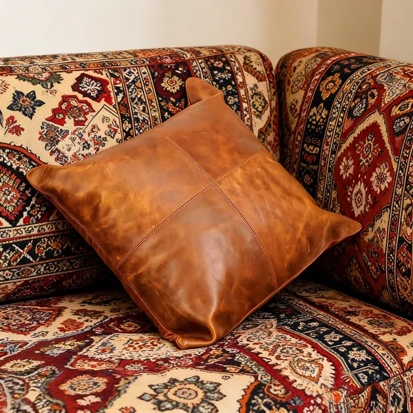 100%_Buffalo_Leather_Sofa_Cushion_Cover