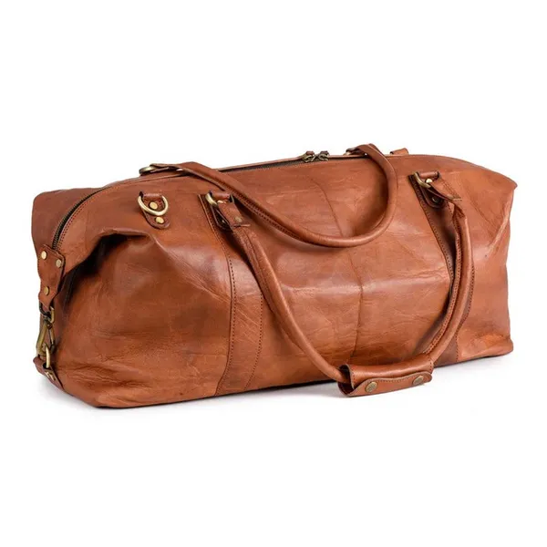 Craftshades_20_Inch_Brown_Duffle_Leather_Bag